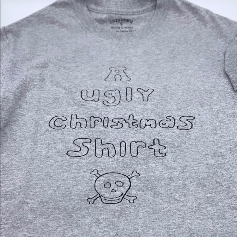 Handmade cozybeanz Ugly Christmas T-Shirt - Picture 2 of 4